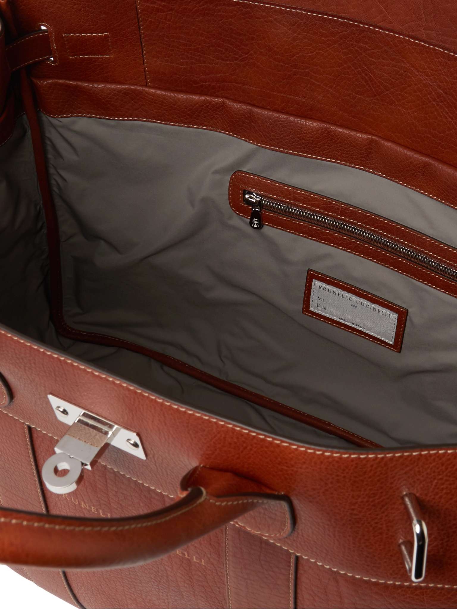 Full-Grain Leather Holdall - 3