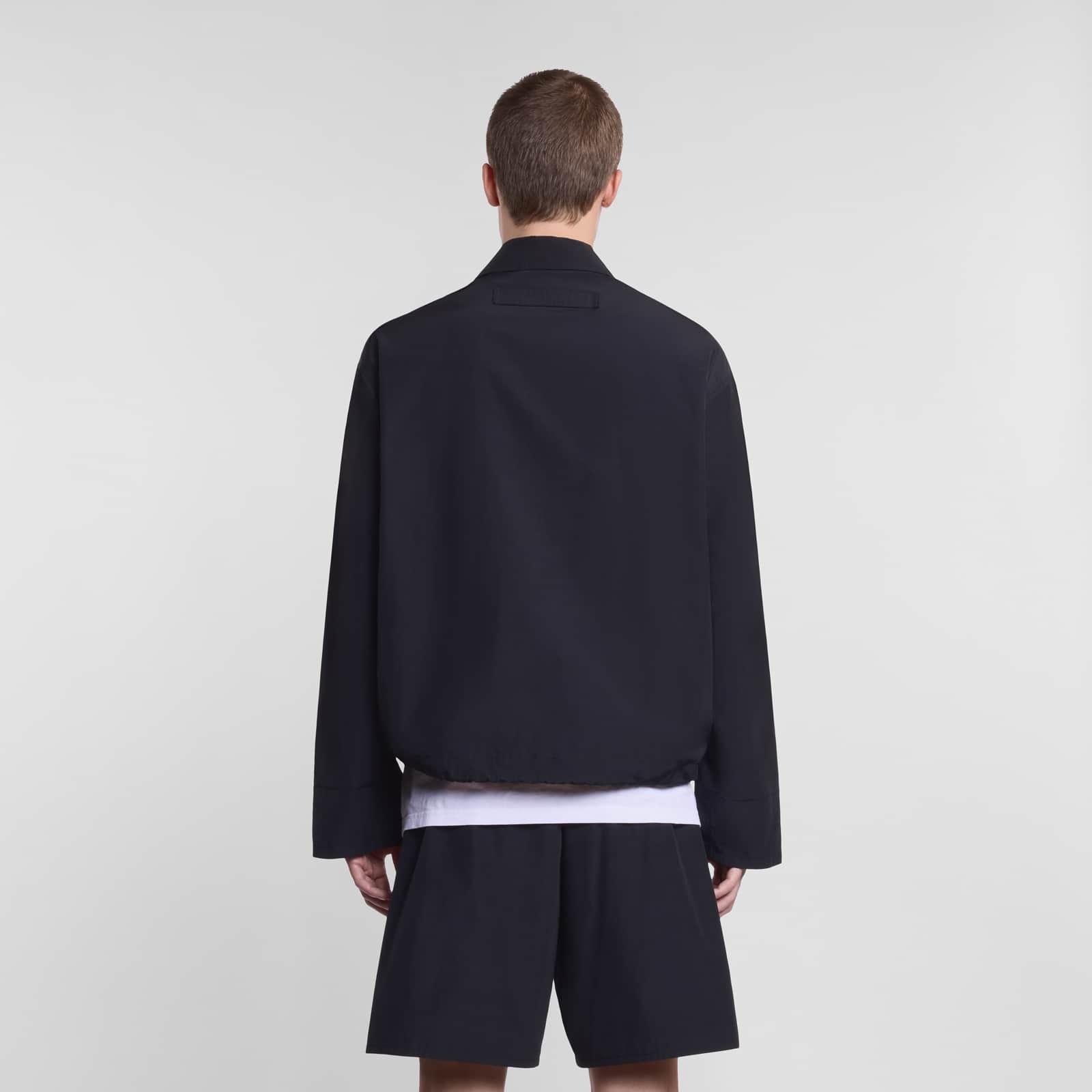 Overshirt in cotton and nylon - 5