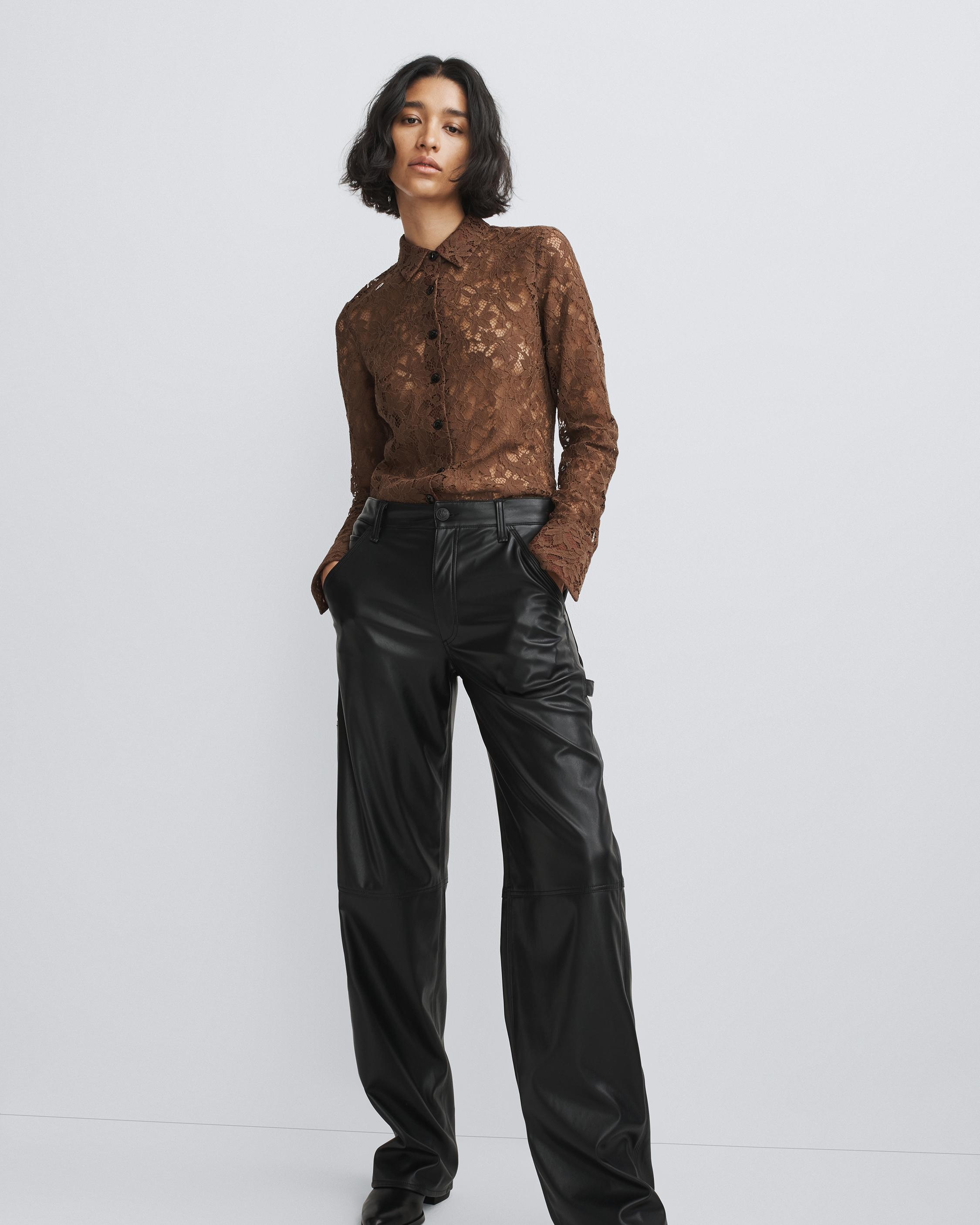 Sid Faux Leather Carpenter Pant
Relaxed Fit - 2