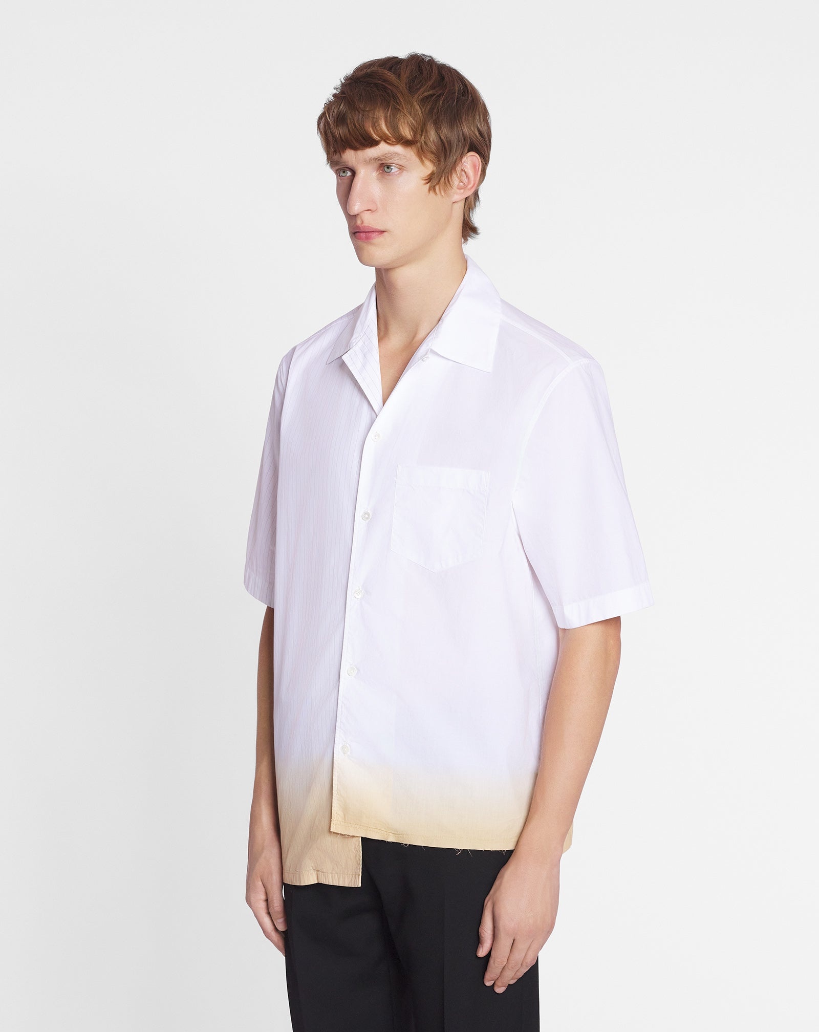 ASYMMETRICAL SHIRT WITH A GRADIENT EFFECT - 3