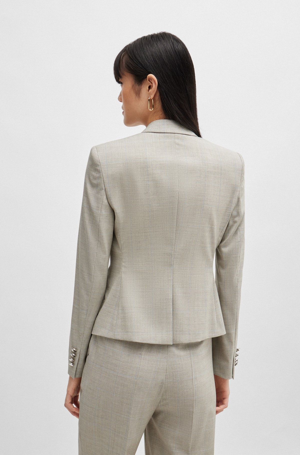REGULAR-FIT JACKET IN VIRGIN WOOL - 4