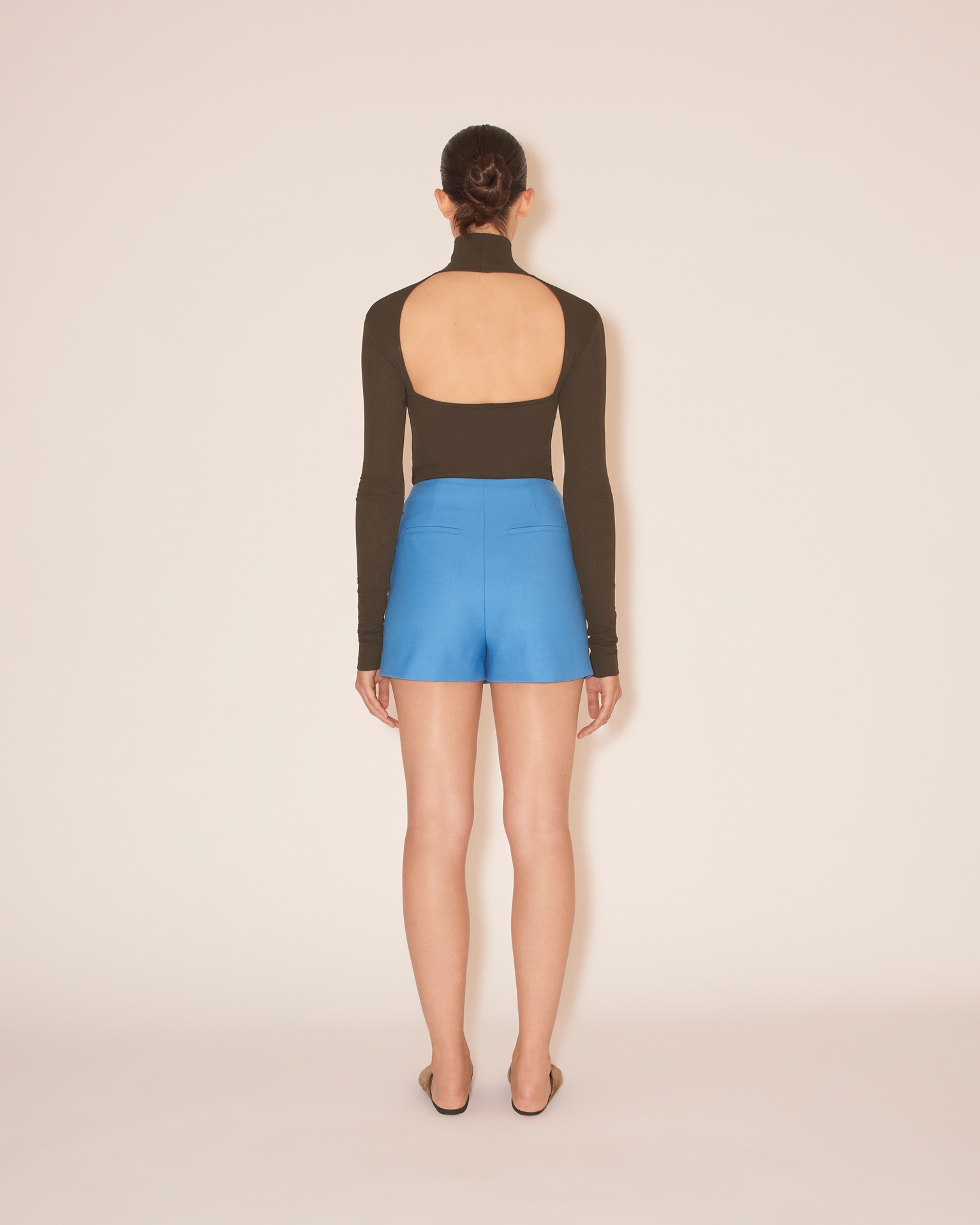 SVANA - Wrap mini skirt - Electric blue - 2