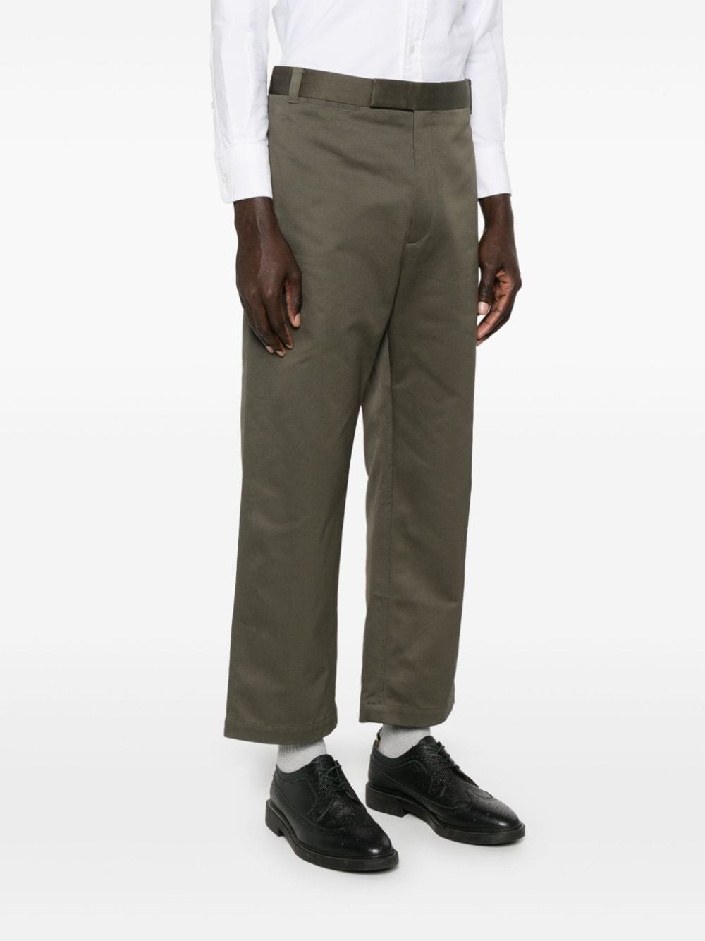 RWB-stripe straight-leg trousers - 3