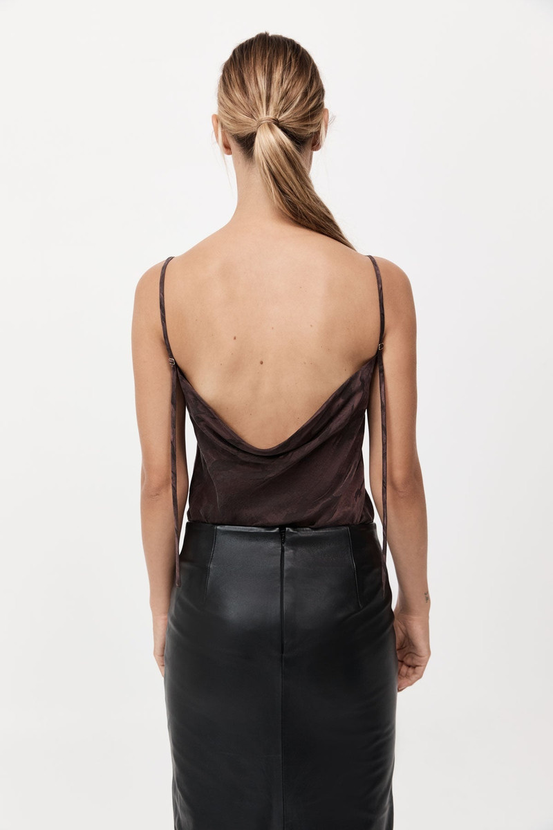 Bias Slip Cami - Chocolate Plum 5