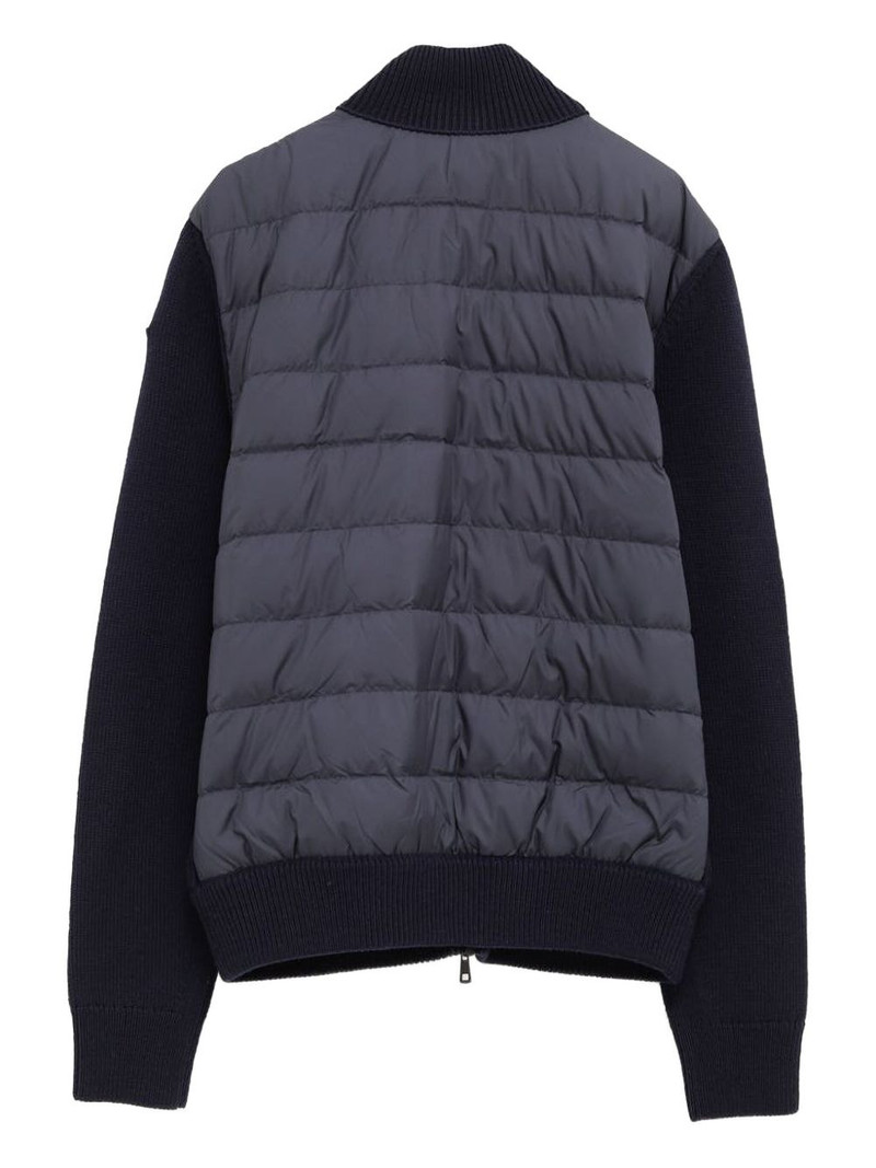 Moncler zip quilted cardigan outlook