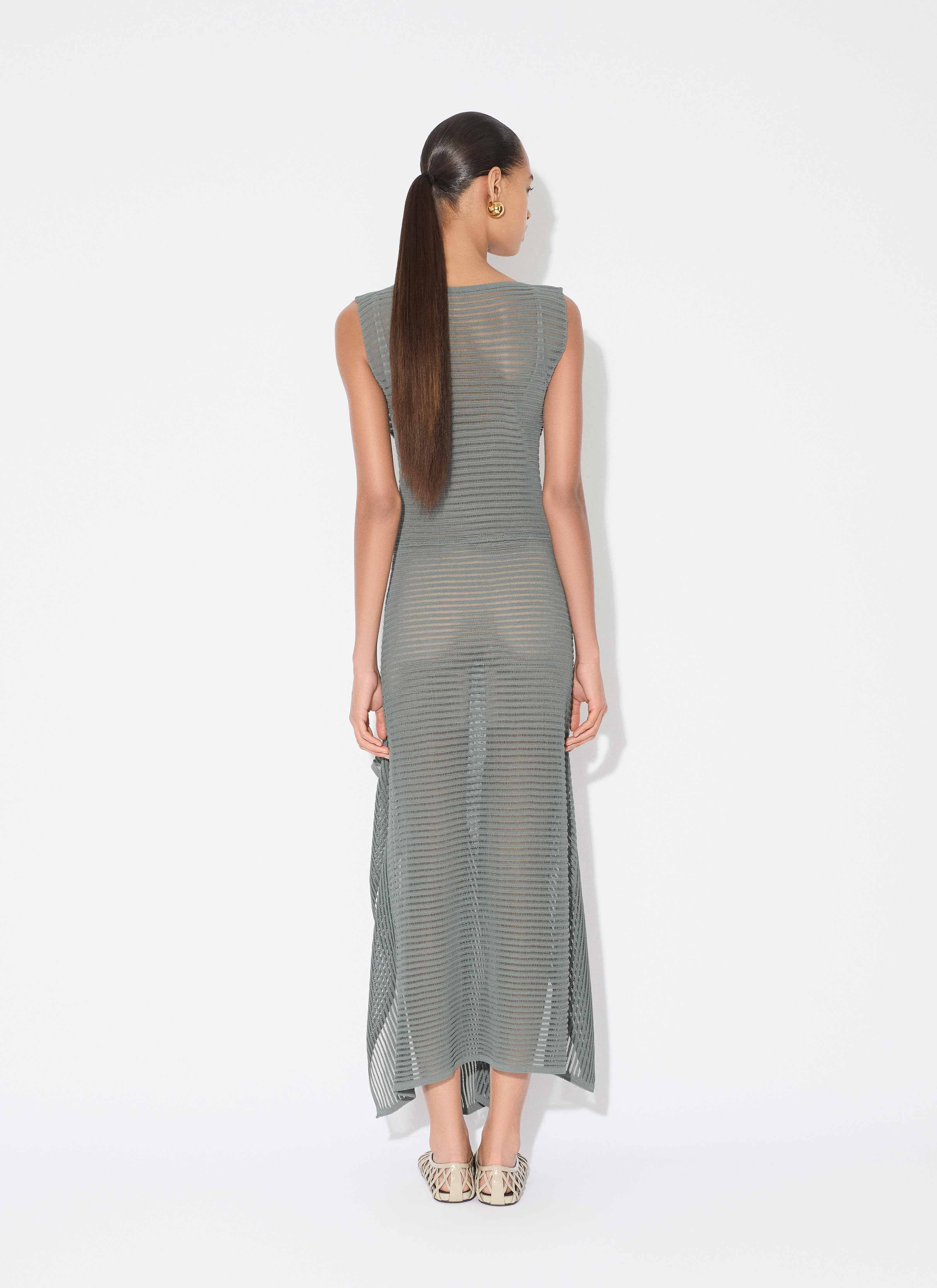 KNIT SHORT RUFFLE DRESS - 3