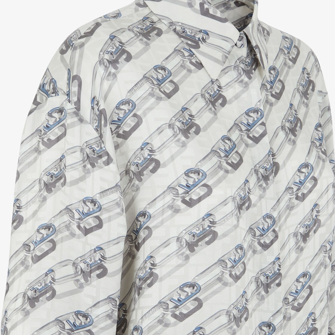 White FF silk shirt - 3