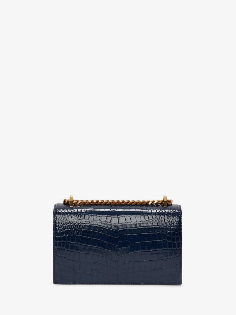 Jewelled Satchel in Navy 3