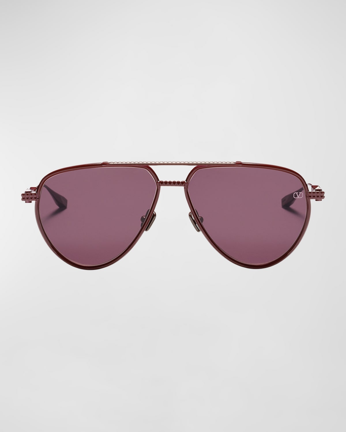 V-Stud Titanium Aviator Sunglasses - 3
