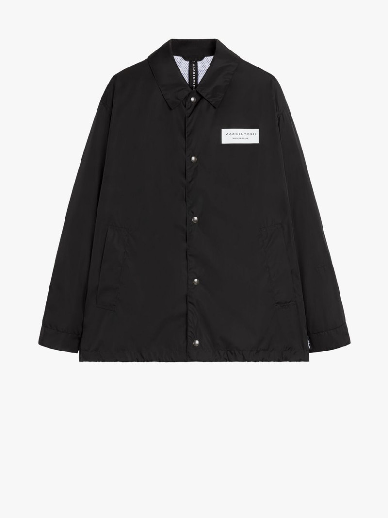 TEEMING BLACK NYLON PACKABLE COACH JACKET 6