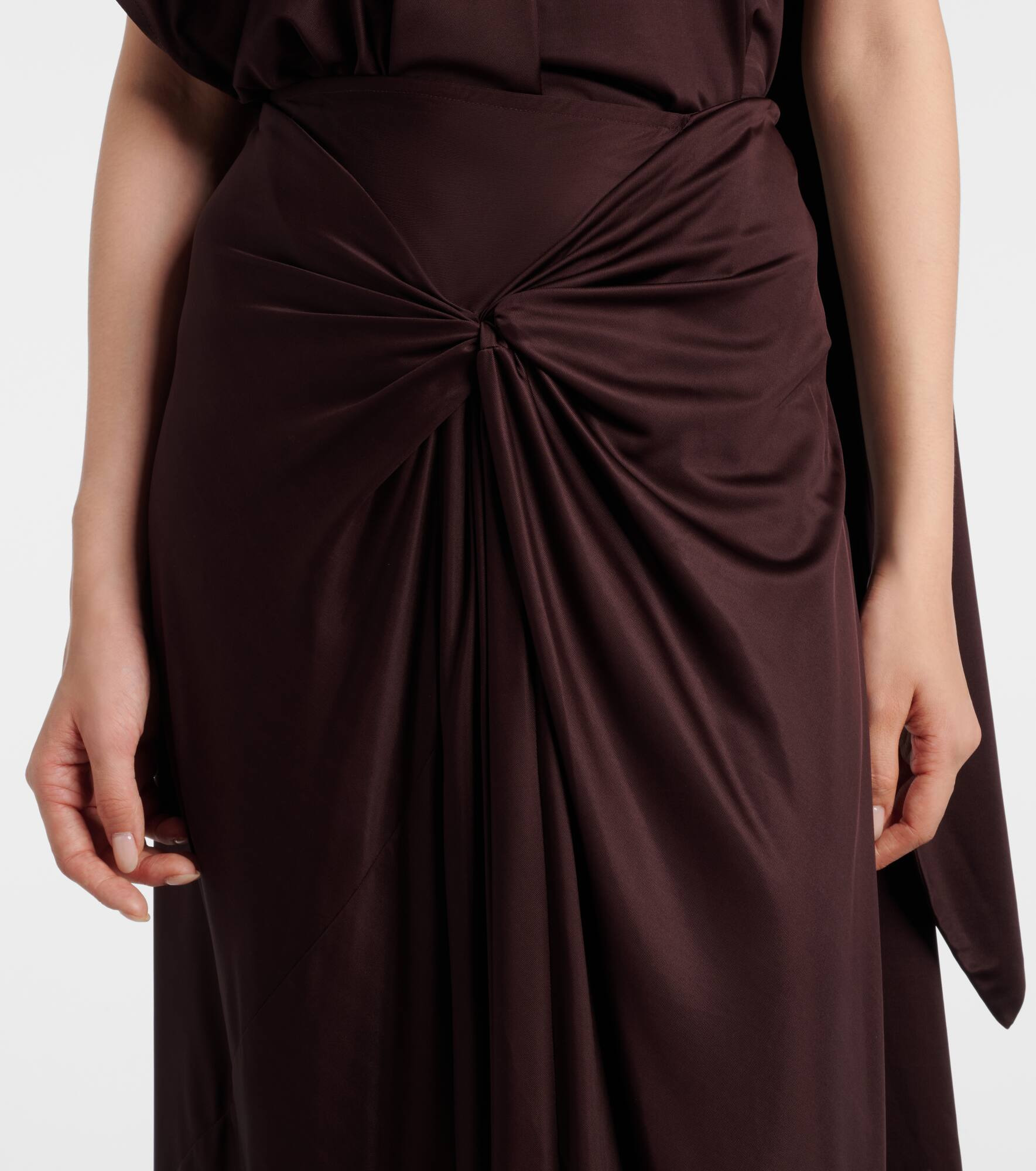 Draped maxi skirt - 4