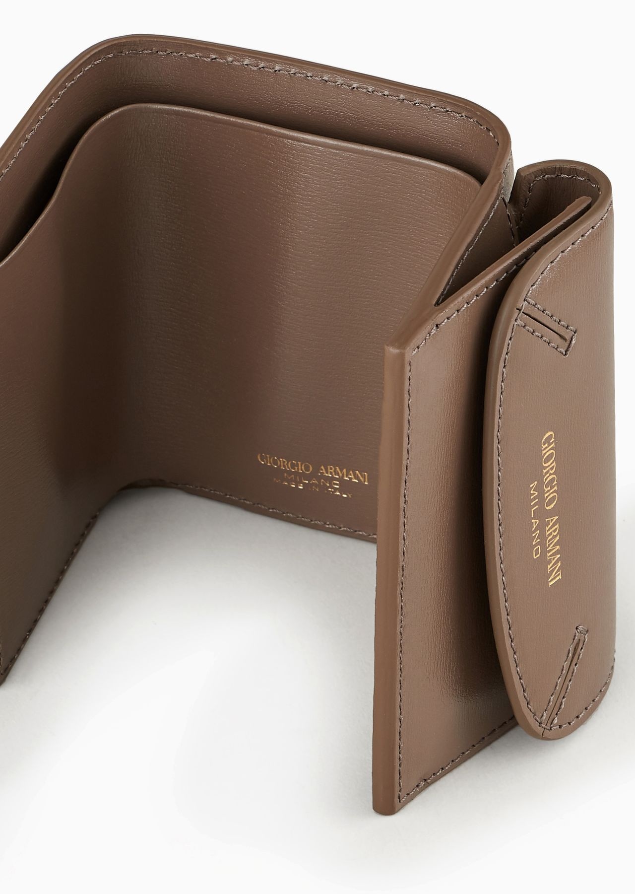 Mini la Prima trifold wallet in palmellato leather - 4