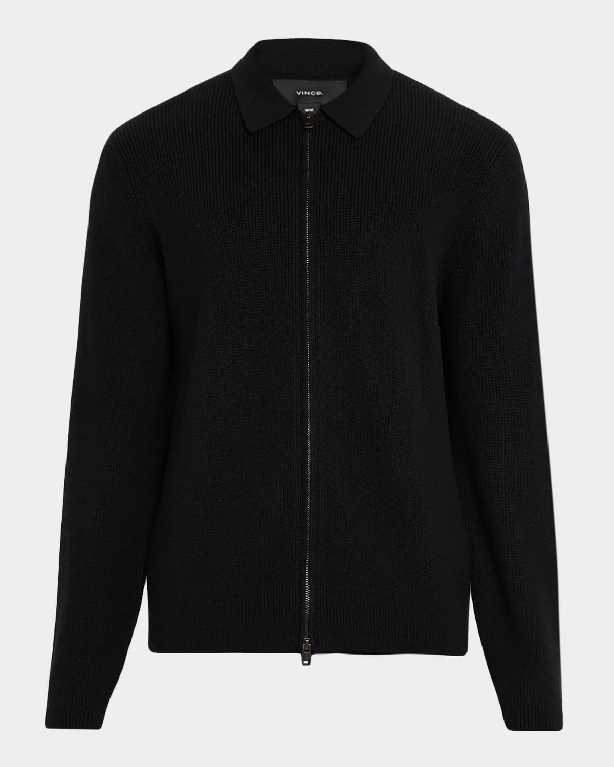 Men's Wool-Blend Two-Way Zip Cardigan Shirt Jacket - 1
