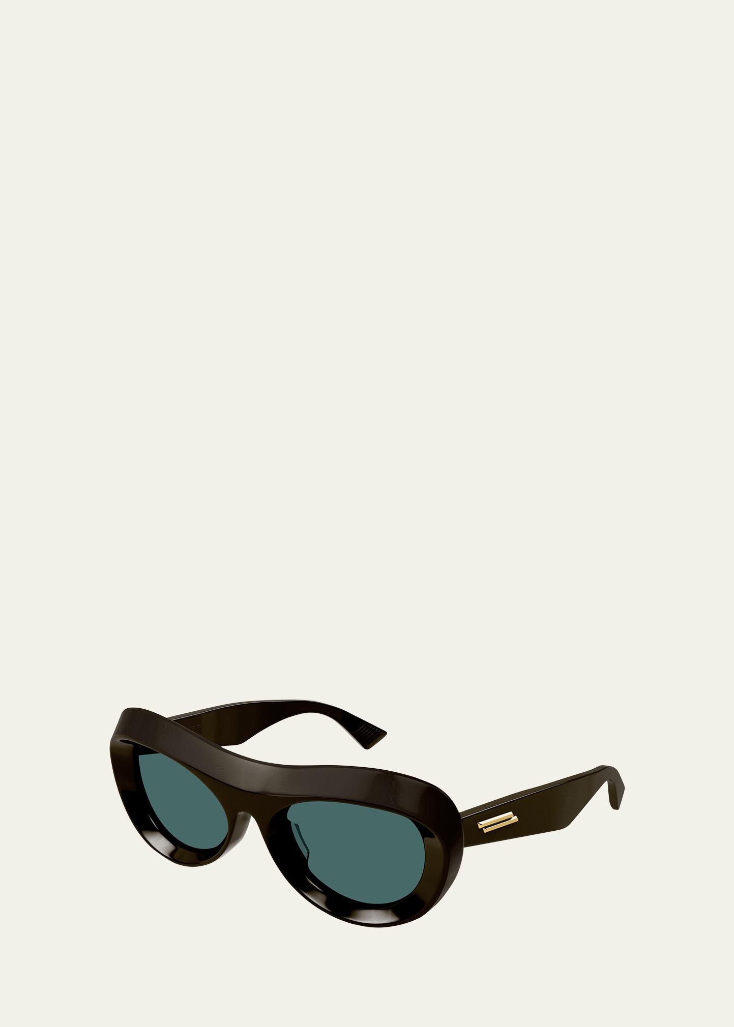 Beveled Acetate Oval Sunglasses - 2