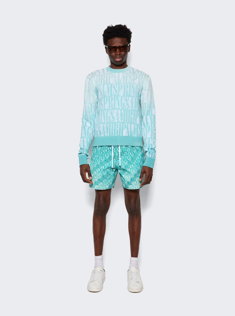 AMIRI X The Webster Palm Springs Knit Sweater Green outlook