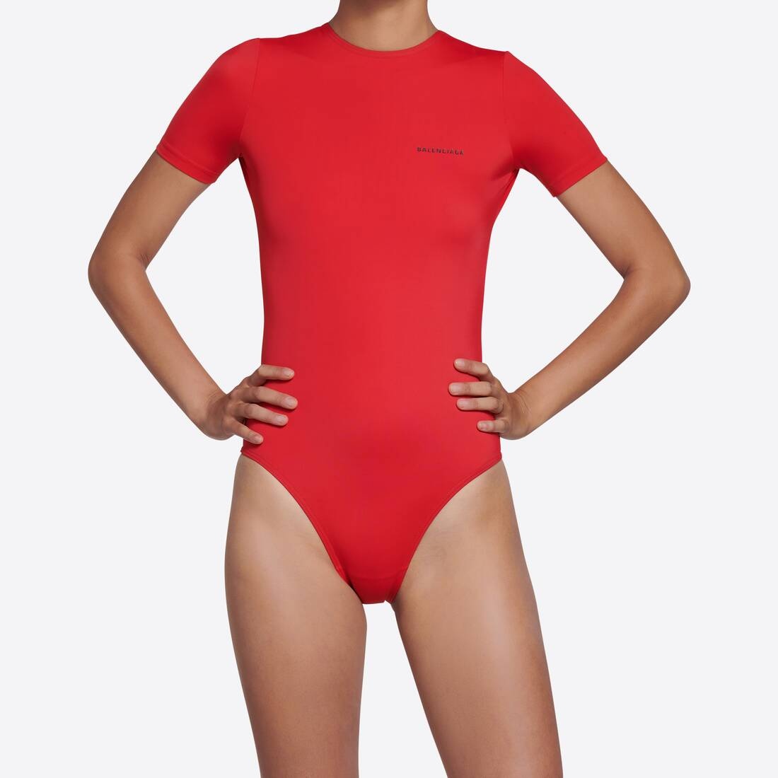 Women's Open Back Swimsuit in Red - 3