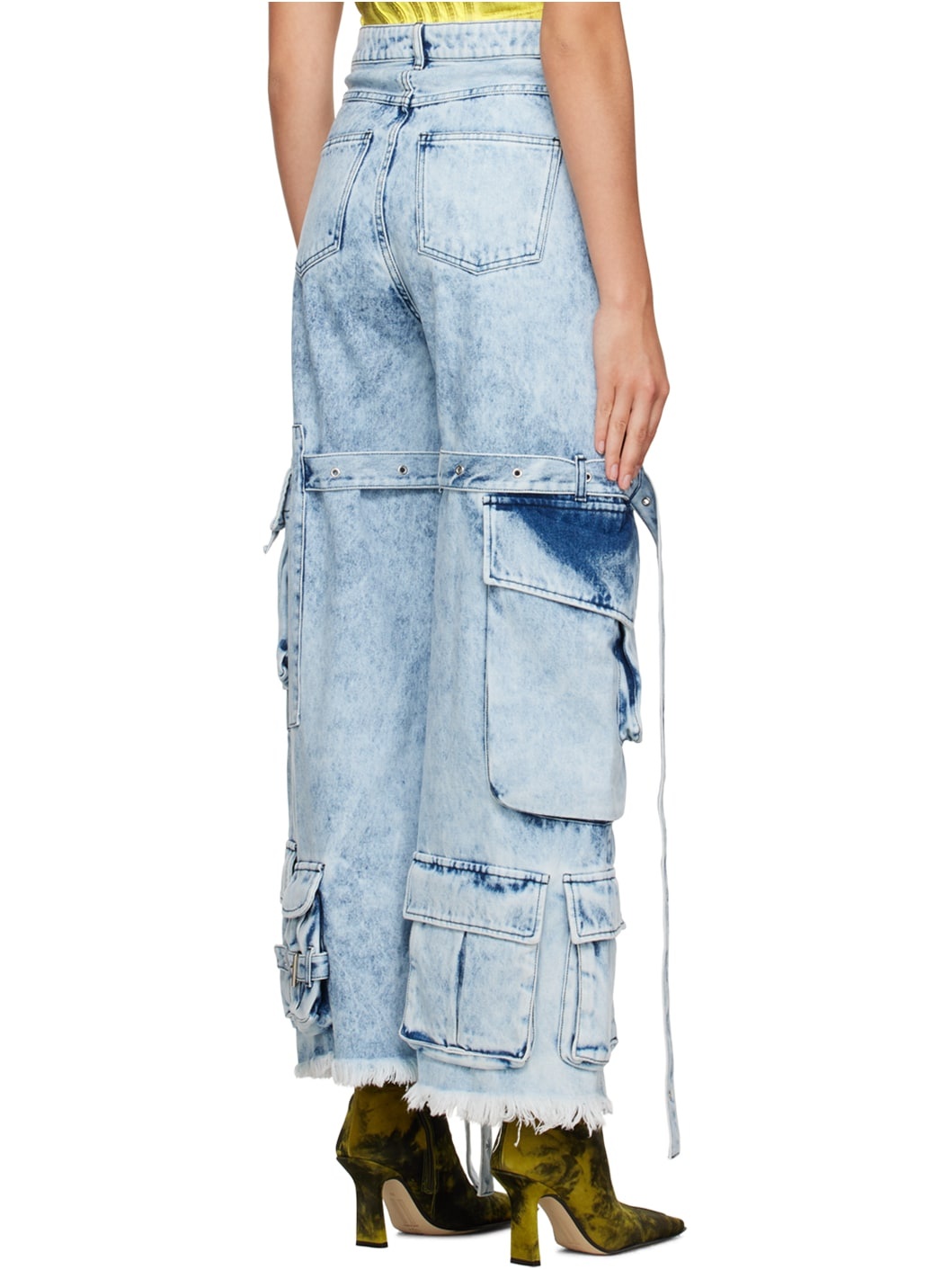 Blue Multipocket Jeans - 3