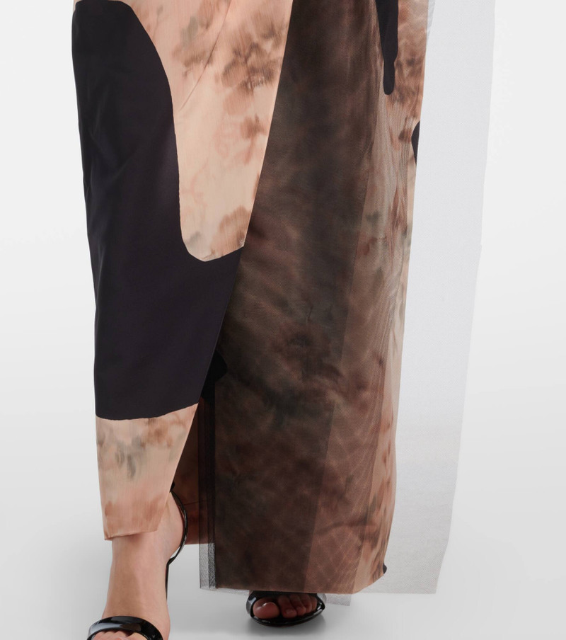deer-print draped maxi skirt 5