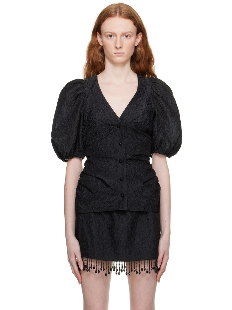 Black Floral Blouse 1