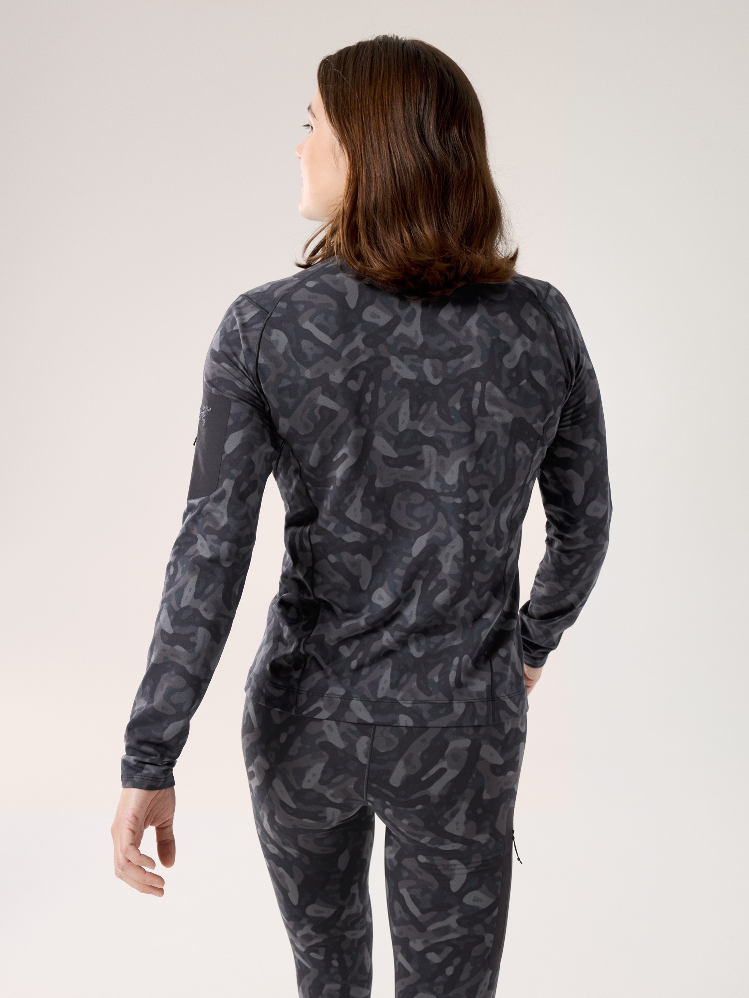 Rho Zip Neck Print - 5