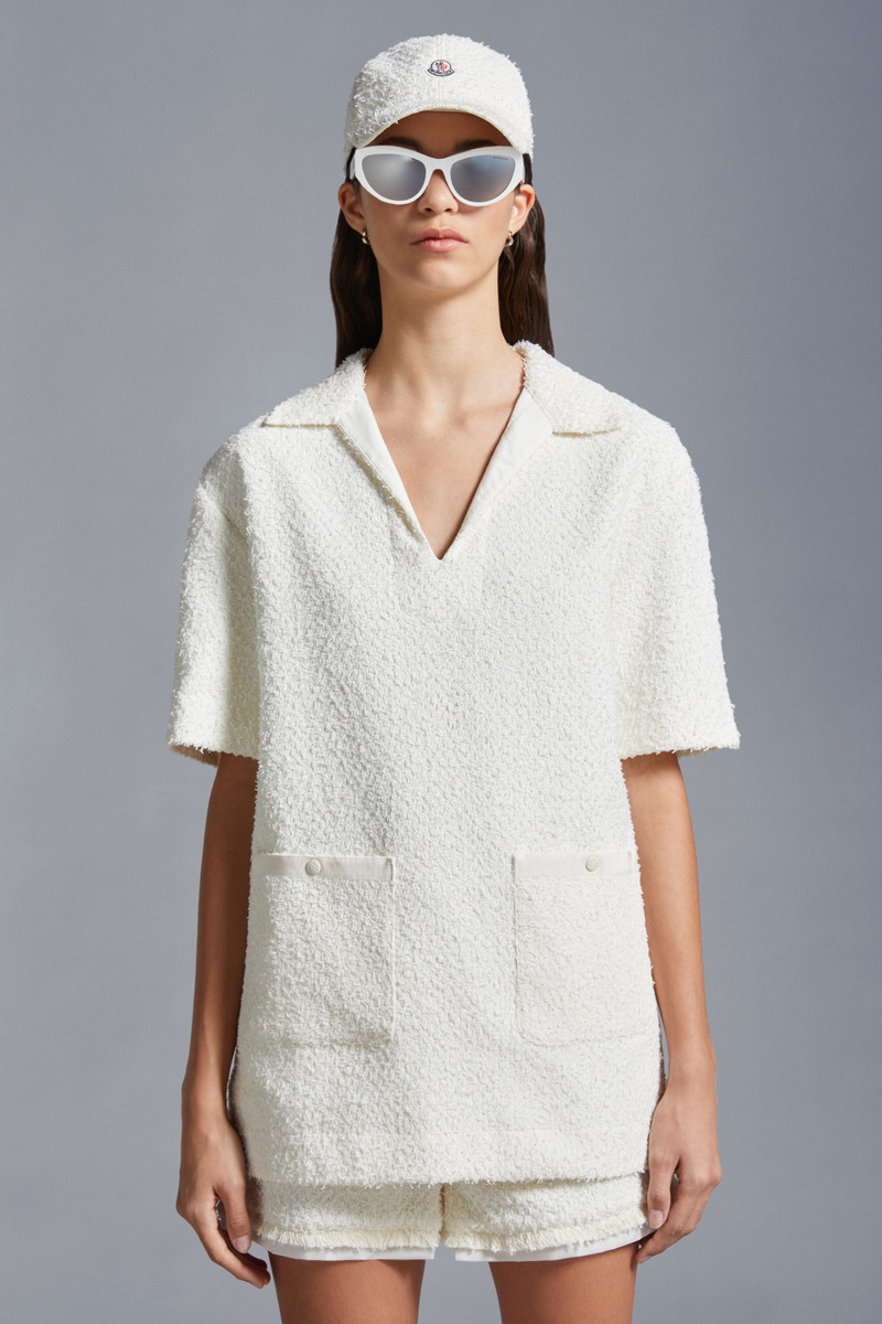 Moncler Tweed Polo Shirt outlook