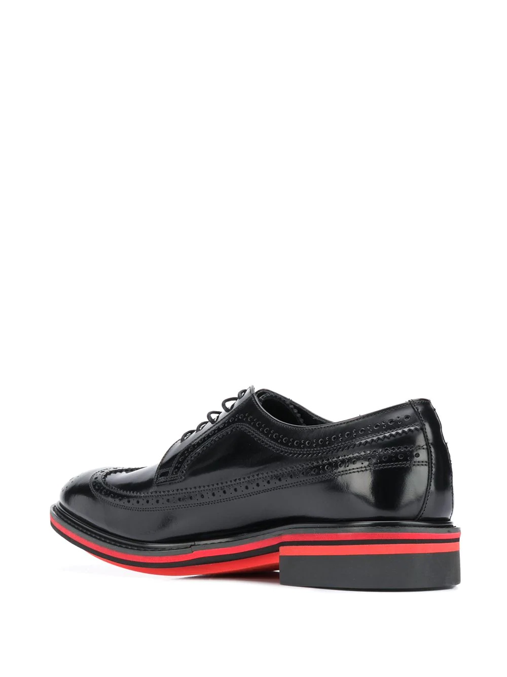 Chase contrast-trimmed leather brogues - 3