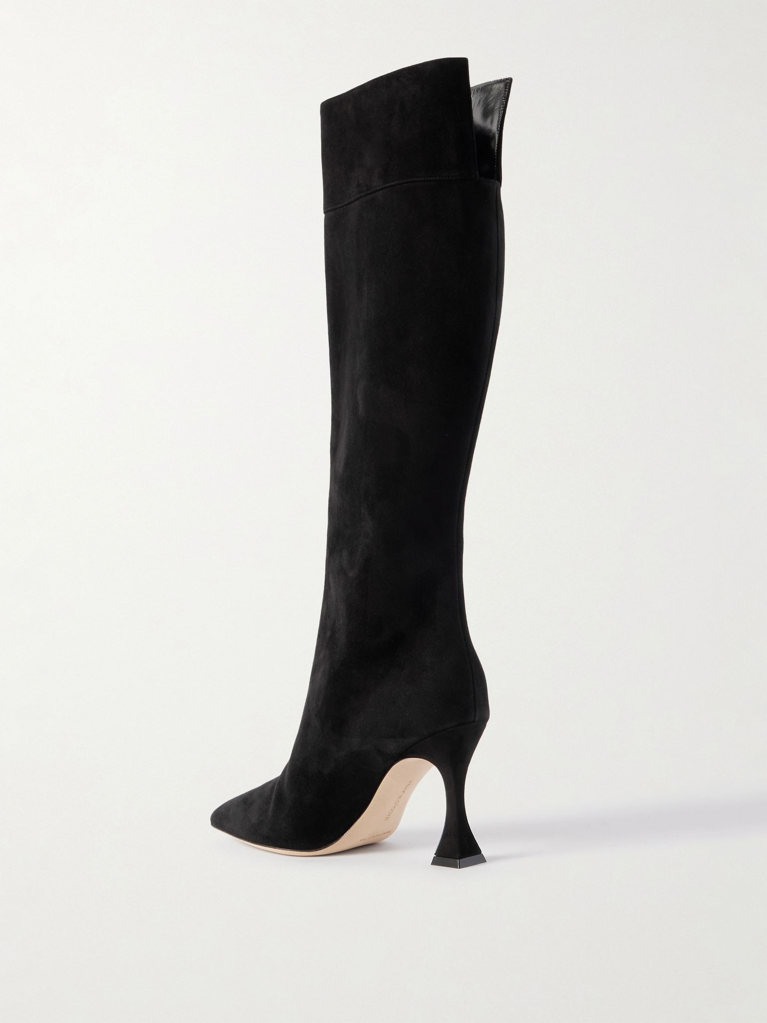 Miralonepla 90 suede knee boots Black - 3