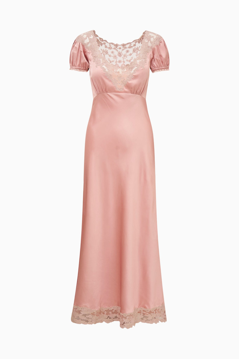 Taylis Satin Lace Maxi Dress 1