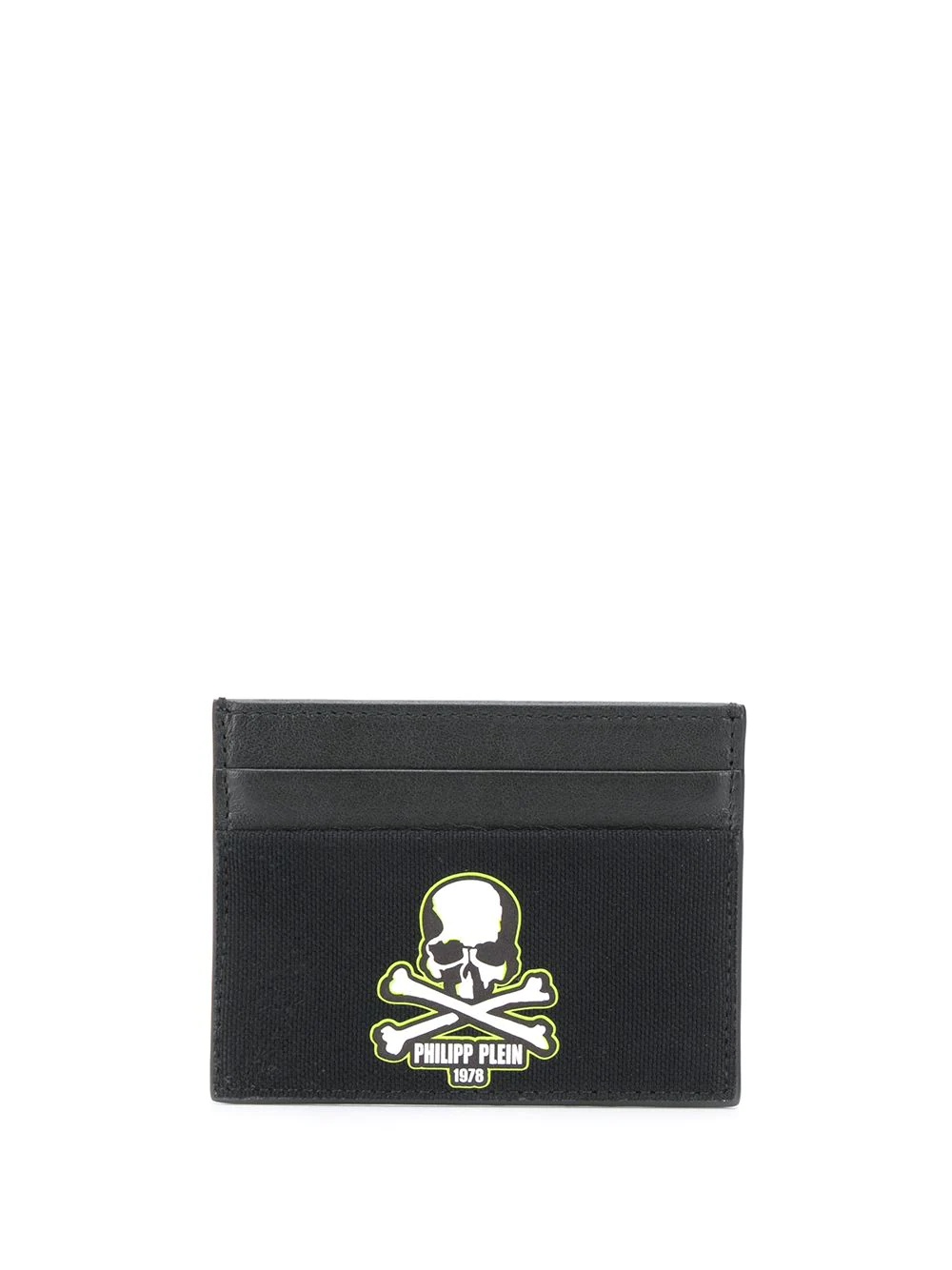 logo skull print cardholder - 1