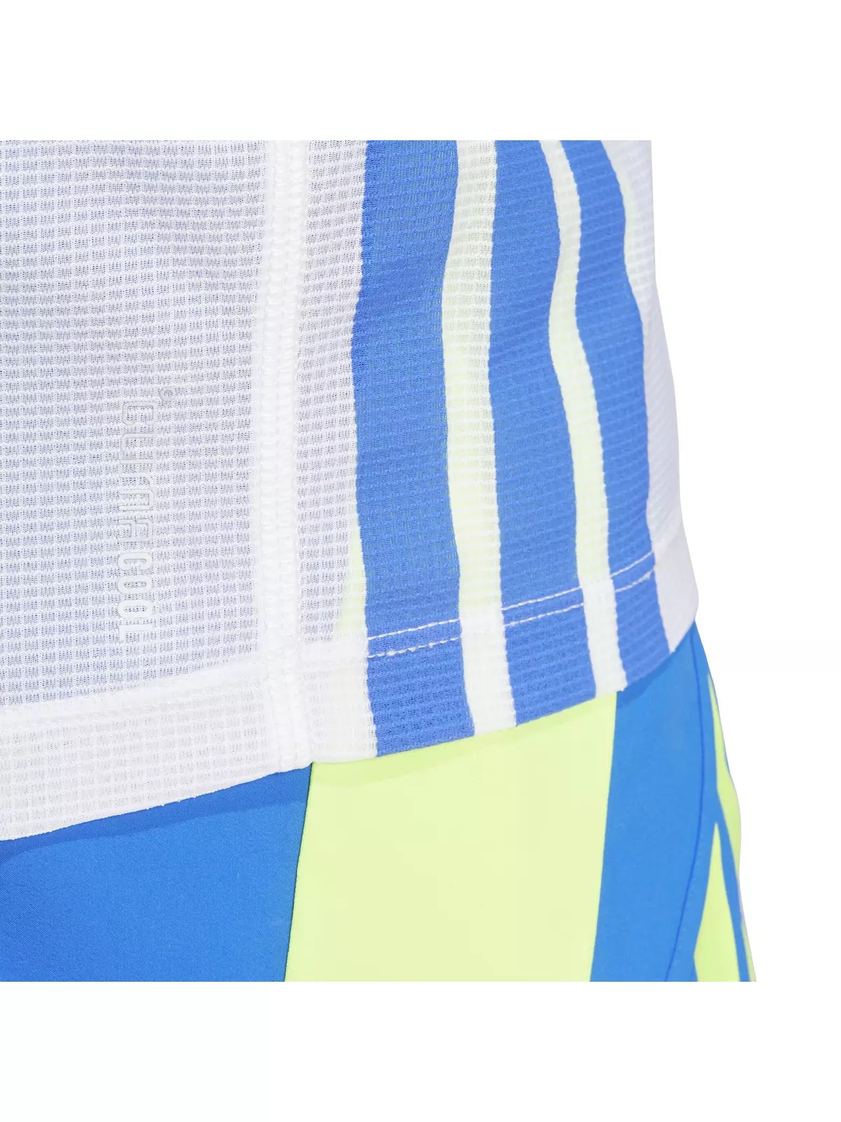 Men's Adizero Retro Running Tee -White/Blue - 5