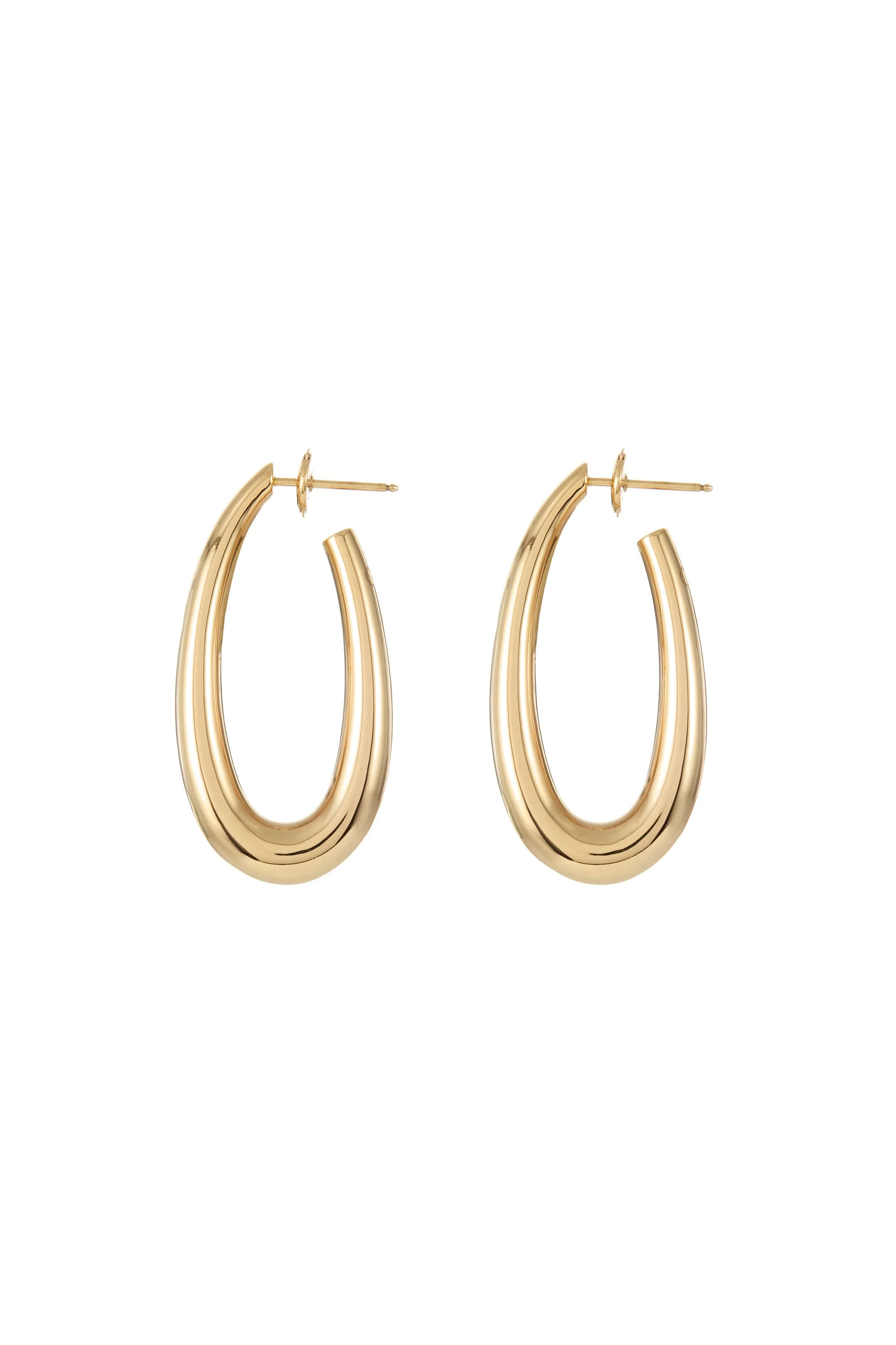 Large Drop Earrings in Yellow Gold 18K - 1