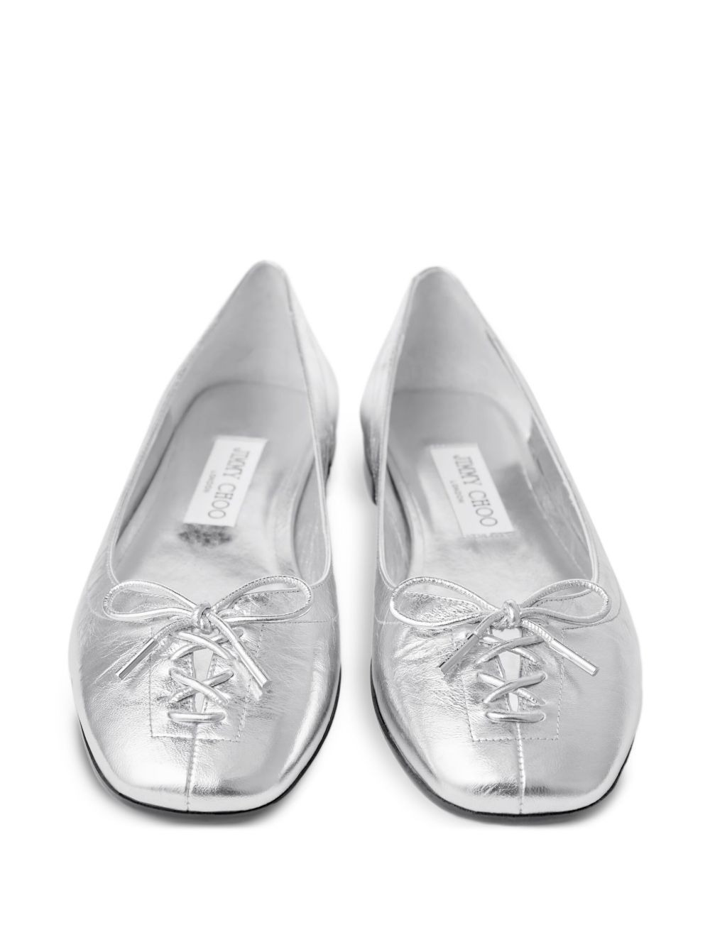 Scarlett lace-up bow ballerina flats - 4