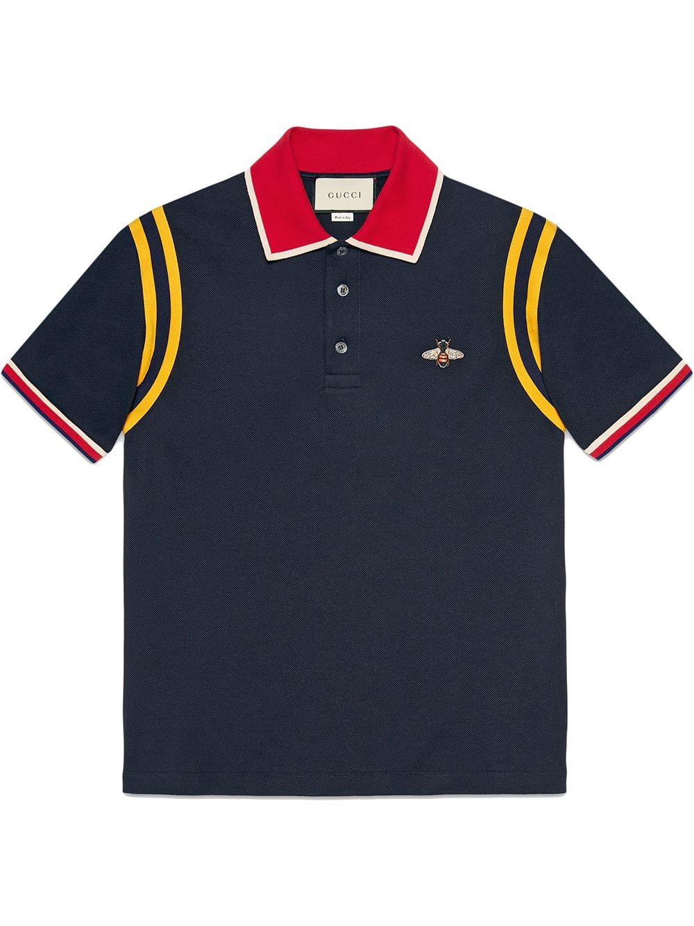 Cotton polo with bee - 1