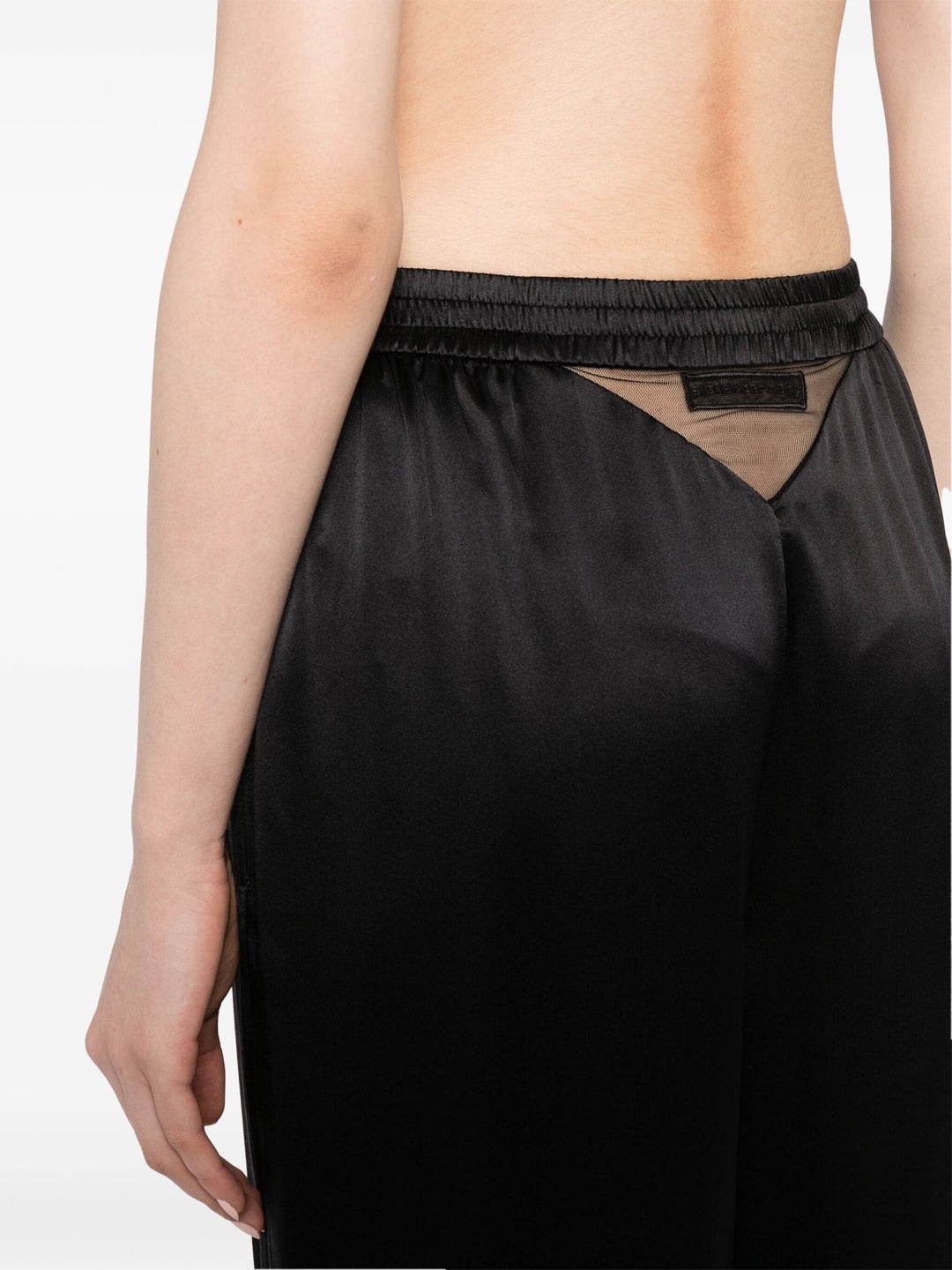 Logo Cutout Boxer-Style Pant In Silk - 5