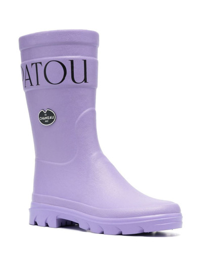 PATOU x Le Chameau logo-print rain boots outlook