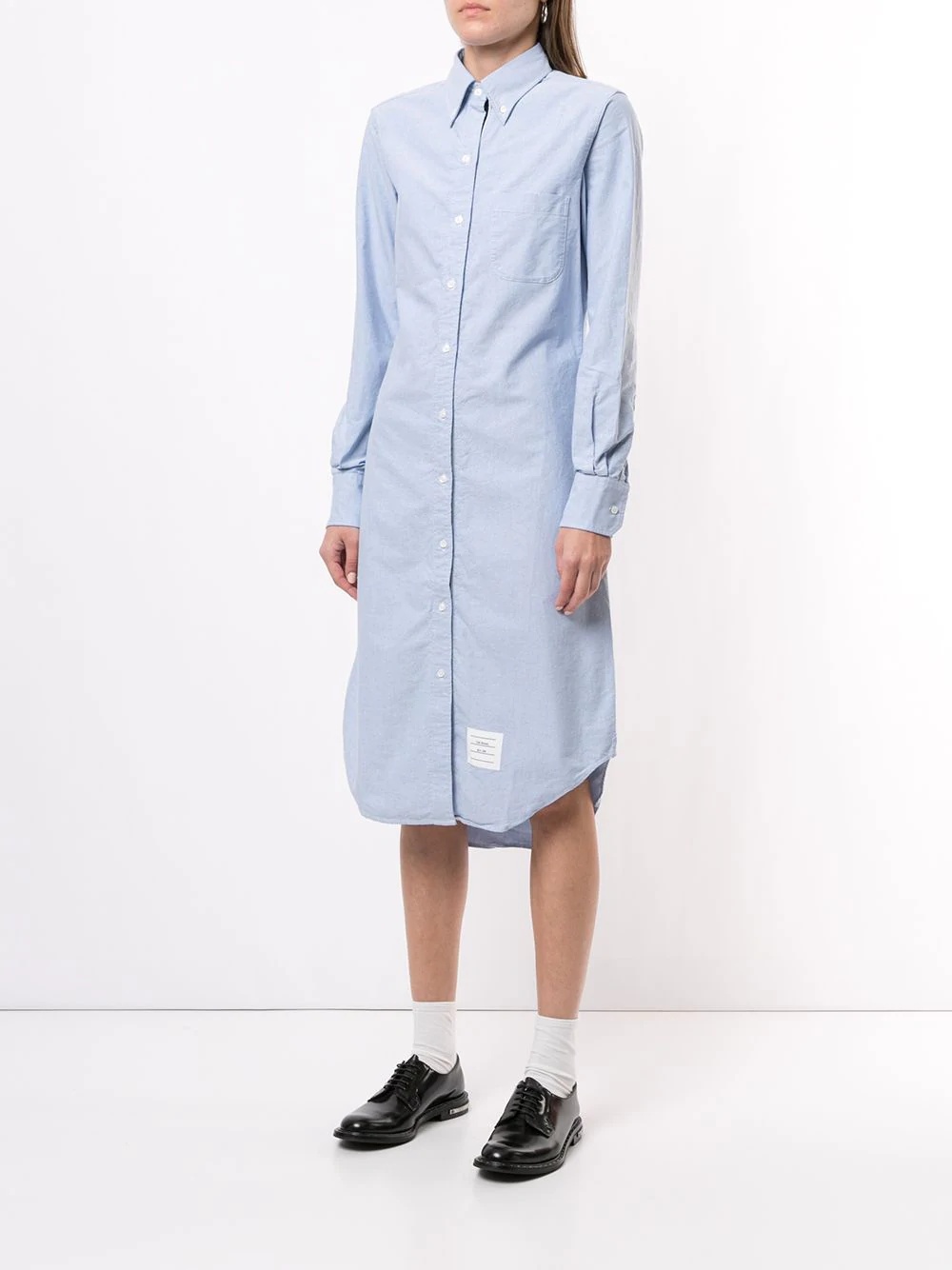 Oxford knee-length shirtdress - 3