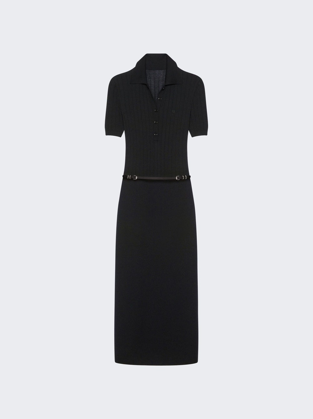 ワンピース VOYOU DRESS Givenchy Voyou Knitted Polo Dress Black | thewebster