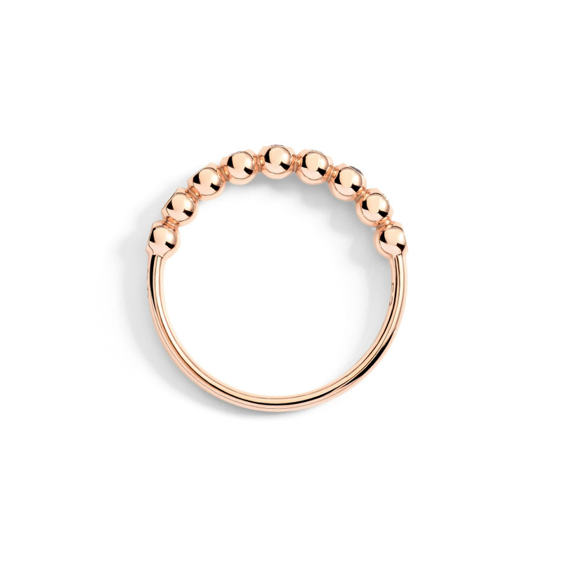 DoDo ROSE GOLD & COLOURED STONE BOLLICINE RING outlook
