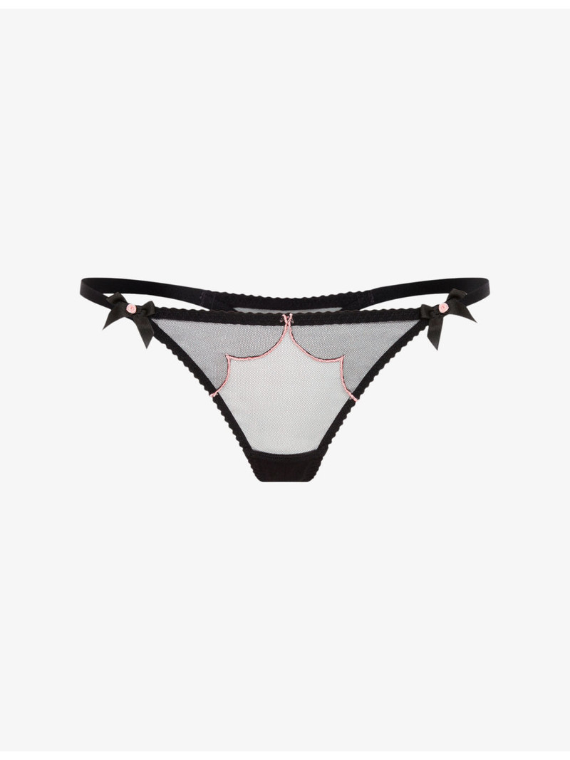 Lorna high-rise mesh thong 1