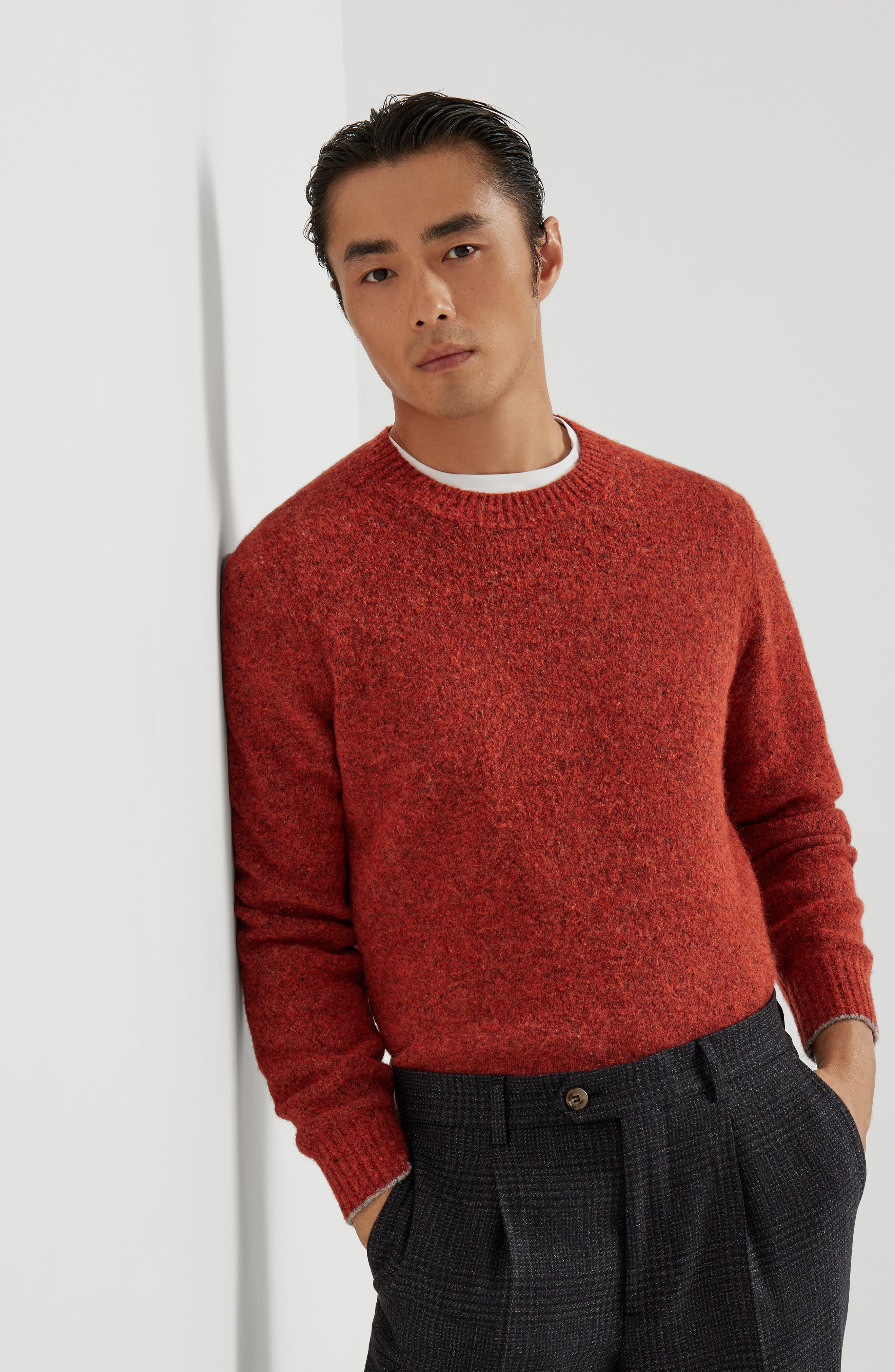 Brunello Cucinelli Knop sweater in Orange at Nordstrom - 5