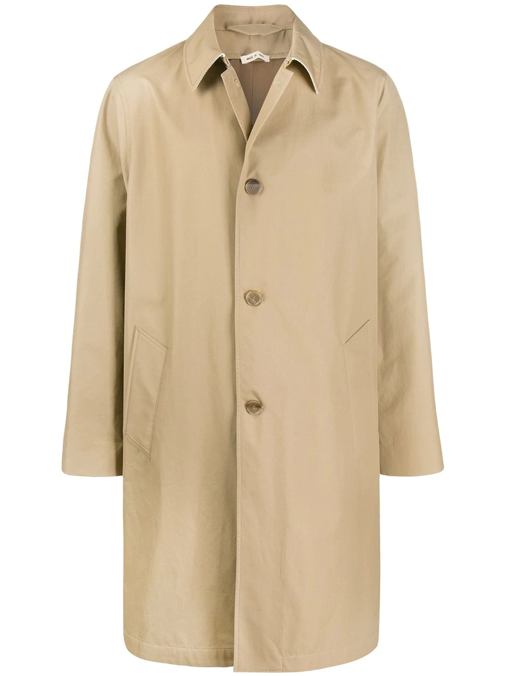 single-breasted trench coat - 1