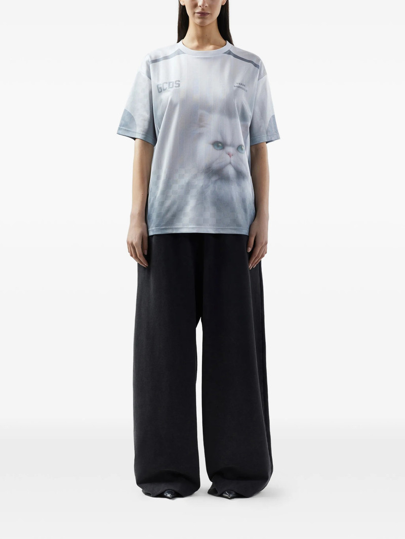 Gcds Cat-print T-shirt 3