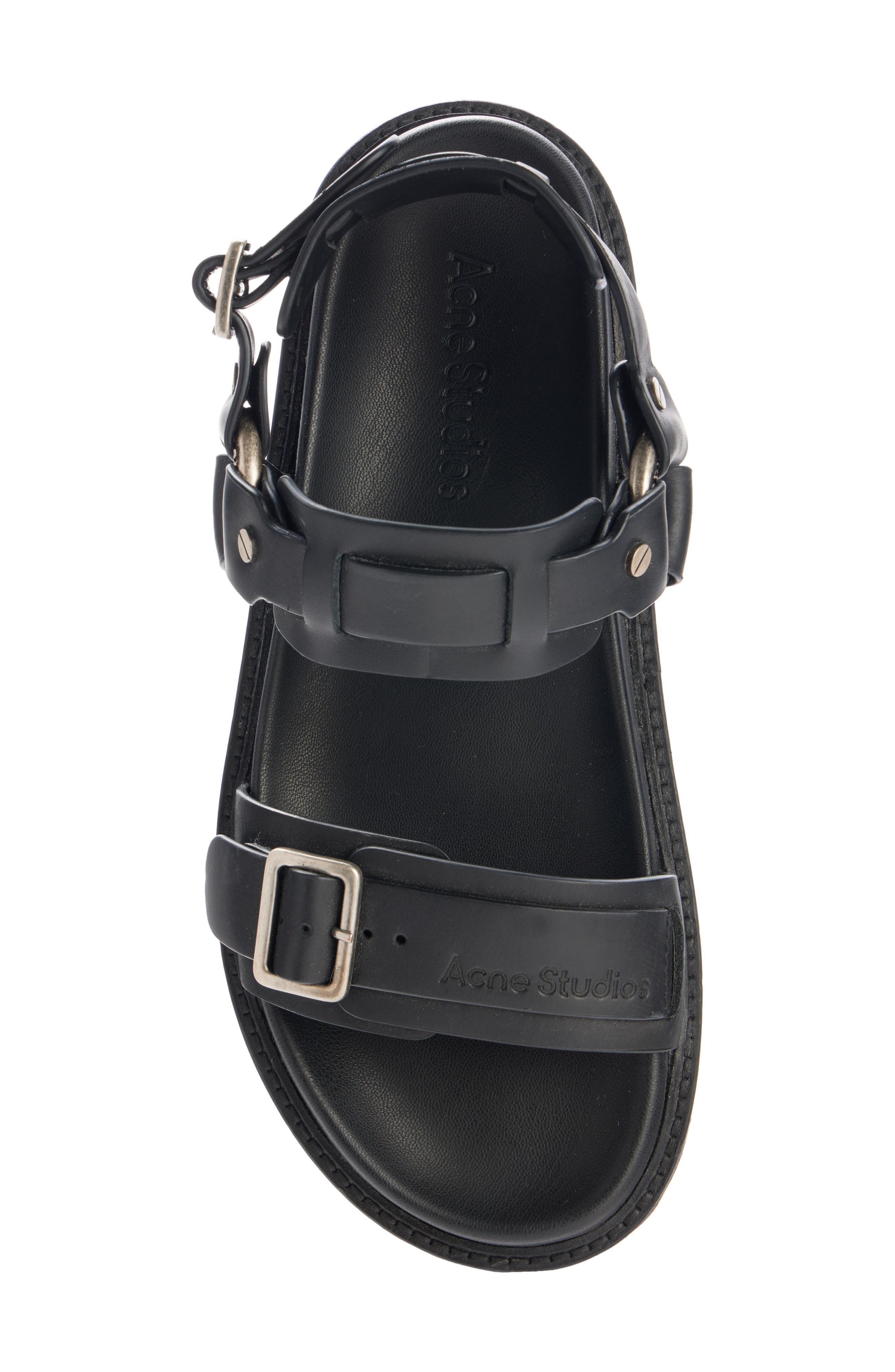 Acne Studios Balius Harness Sandal in Black at Nordstrom - 4