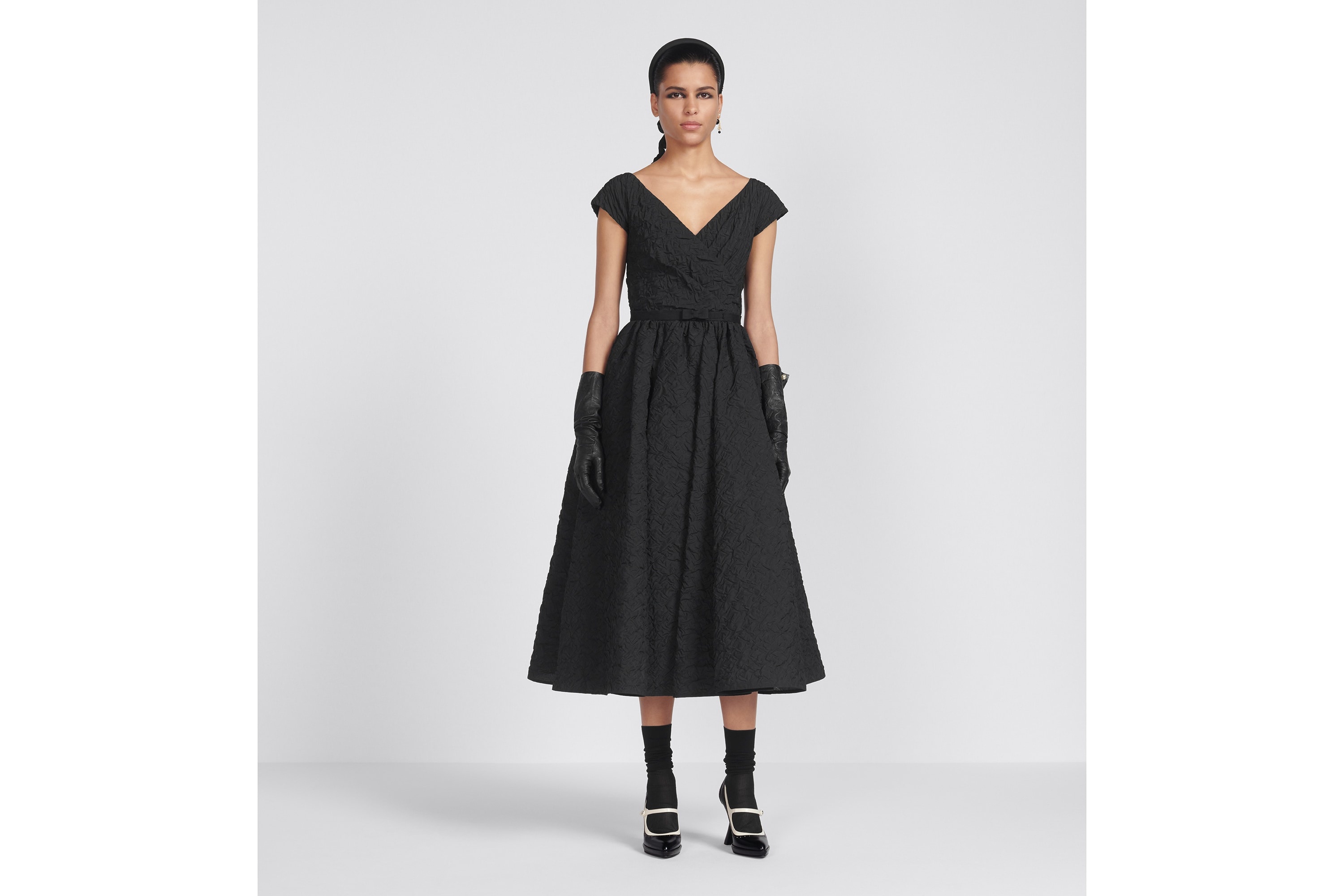 Flared Mid-Length Dress - 4
