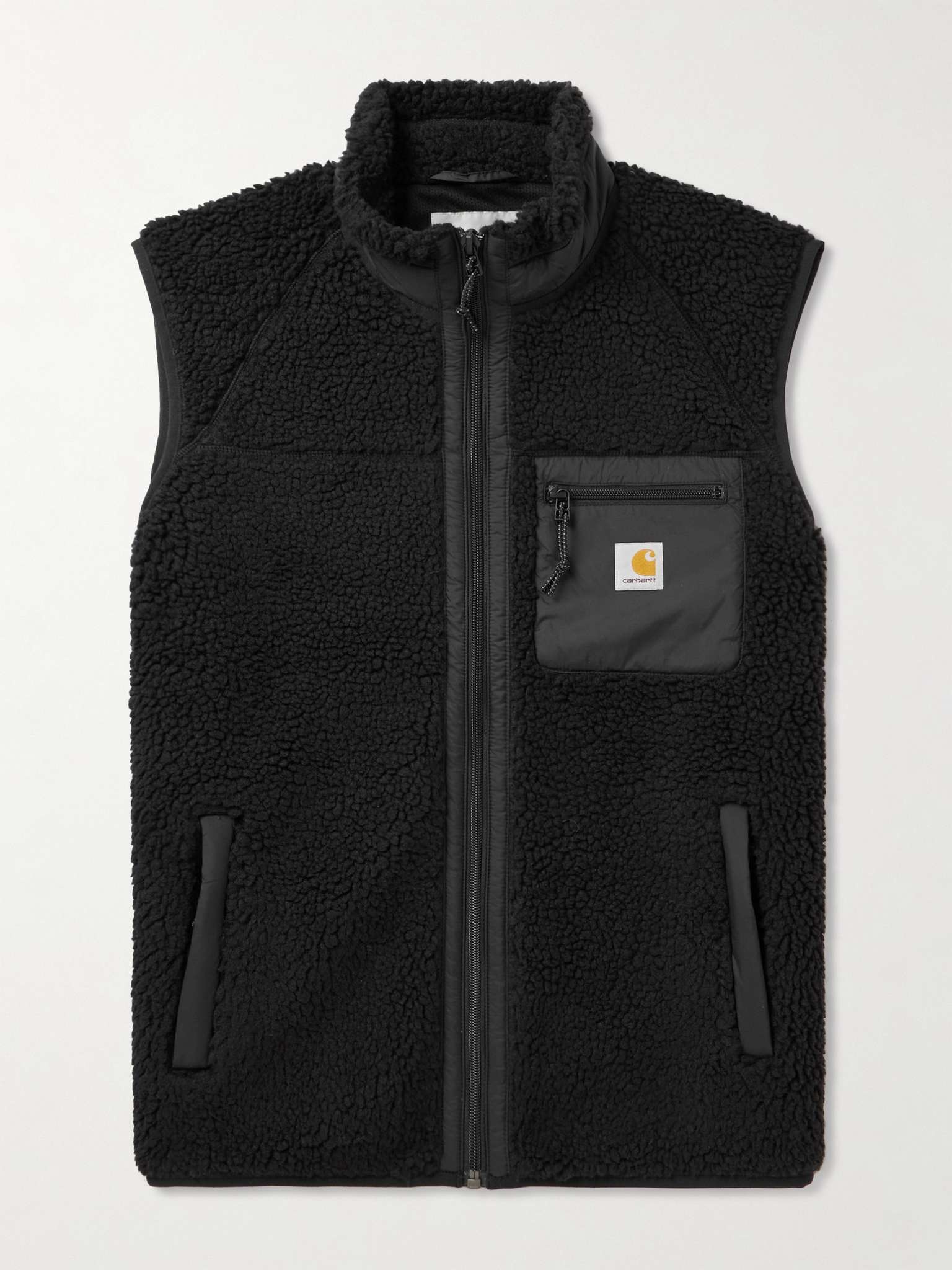 Prentis Logo-Appliquéd Shell-Trimmed Fleece Gilet - 1