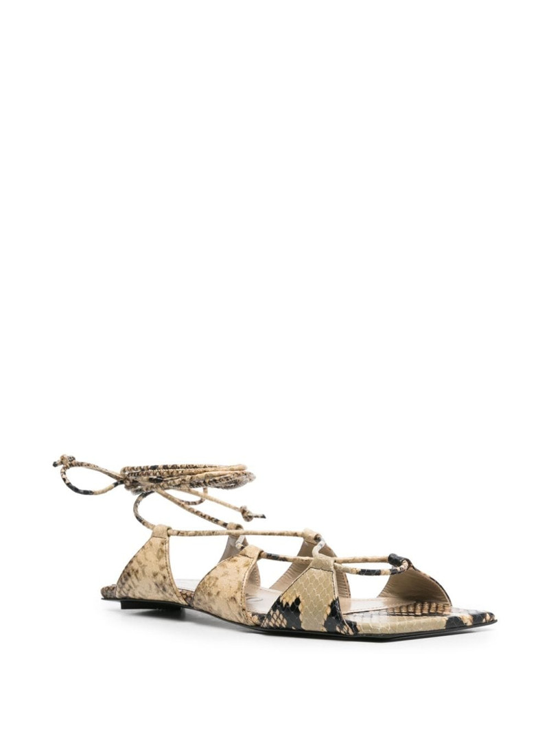 THE ATTICO ReneÃ¨ leather sandals outlook