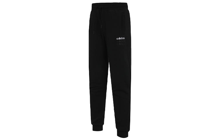 adidas neo M Ce C + Pants Embroidered Logo Sports Bundle Feet Black GP4915 - 3