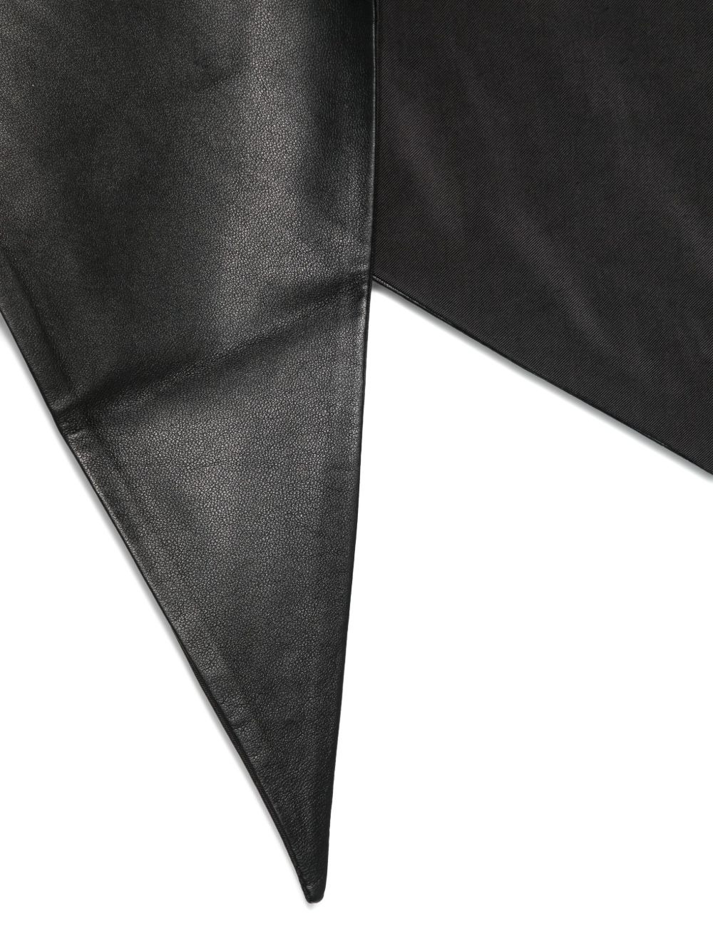triangular leather scarf - 2