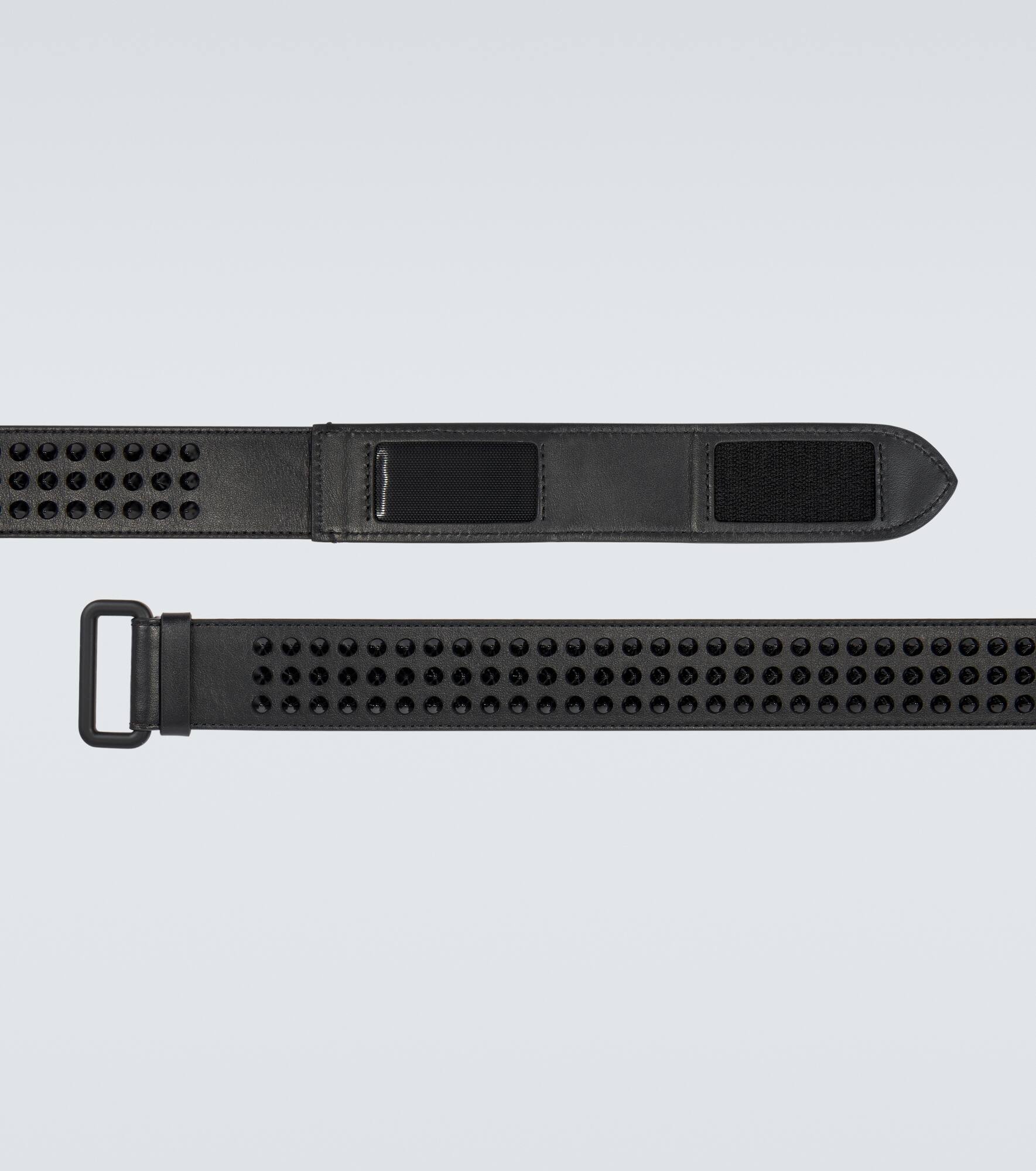 Loubi spiked leather belt - 4