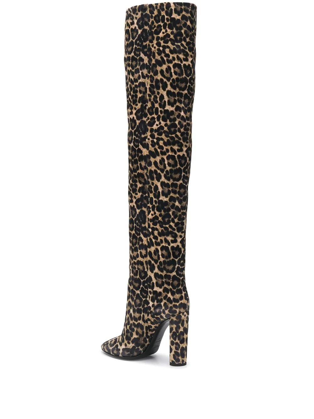 76 leopard-print over-the-knee boots - 3